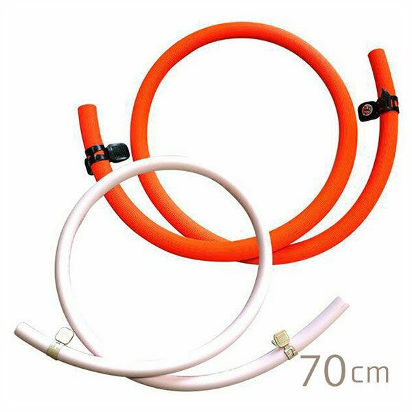 Rakuten - ゴムホース70cm（内径9.5mm）バンド付き [ガスコンロ/ガス炊飯器/ガスオーブン等の接続に]《配送タイプS》