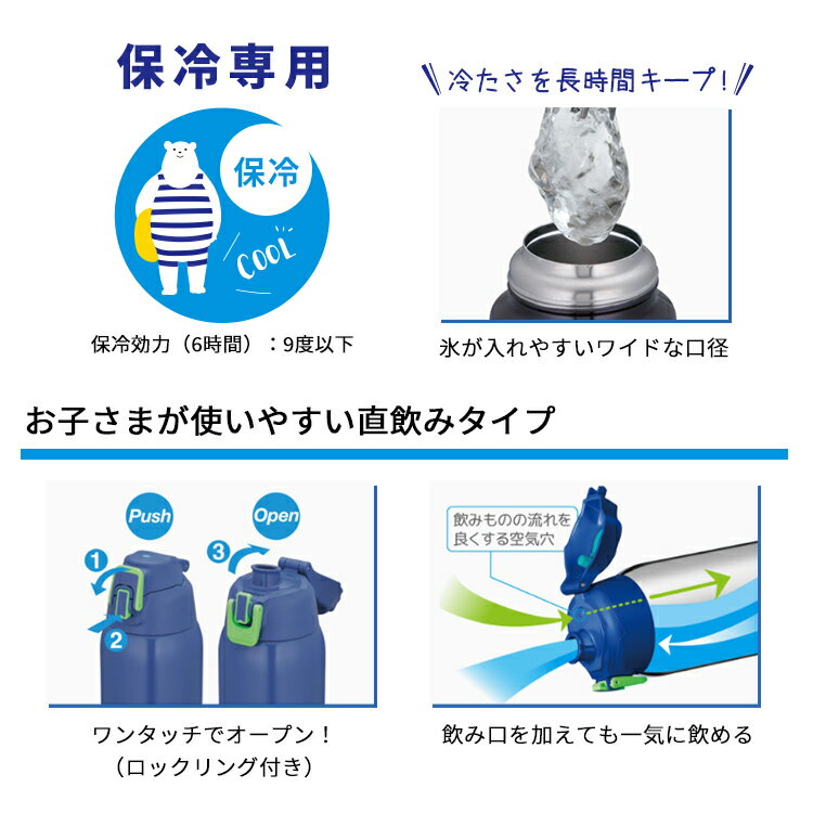 購入＆商品レビュー投稿でプレゼントあり★送料無料【水筒 保冷専用】サーモス 真空断熱スポーツボトル FHT-1502F [1.5リットル/1500ml] 直飲みタイプ/キッズ用 [ 小学生/中学生 ] THERMOS 熱中・暑さ対策 沖縄県送料別途