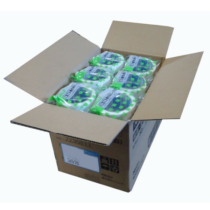 ニトムズ 建築・塗装養生用テープ 白 J2270 50mm×25m 30巻（1ケース）(4)