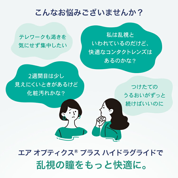 【送料無料】【メール便】エアオプティクス プラス ハイドラグライド 乱視用 6枚入×2箱 ( コンタクトレンズ コンタクト 2週間使い捨て 2ウィーク 2week トーリック アルコン 日本アルコン エアオプティクス ハイドラグライド エアオプ 6枚入り 2箱 ) contact-clean-10001452 コンタクトクリーン館 サンプル画像3