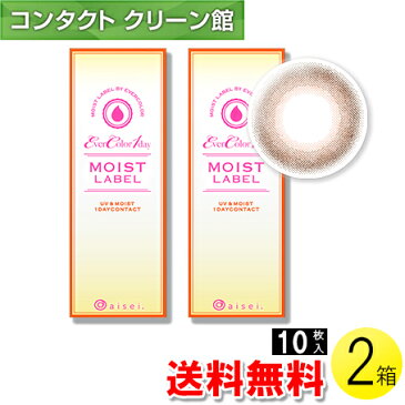 【送料無料】【メール便】エバーカラーワンデー モイストレーベル チークプルーム 10枚入×2箱 ( コンタクトレンズ コンタクト 1日使い捨て ワンデー 1day カラコン サークル アイセイ エバーカラー ピンクブラウン 14.5mm 新木優子 10枚入り 2箱セット )