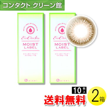 【送料無料】【メール便】エバーカラーワンデー モイストレーベル シェリーファッジ 10枚入×2箱 ( コンタクトレンズ コンタクト 1日使い捨て ワンデー 1day カラコン サークル アイセイ エバーカラー ダークブラウン 14.5mm 新木優子 10枚入り 2箱セット )