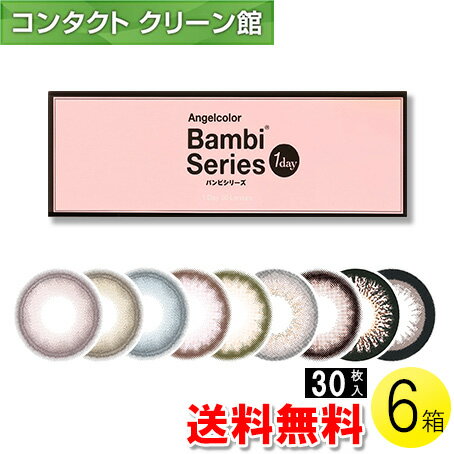 【送料無料】エンジェルカラーワンデー バンビシリーズ 30枚入×6箱 ( コンタクト ワンデー カラコン エンジェルカラーワンデー バンビシリーズ 14.4mm 益若つばさ 30枚入り 6箱セット )