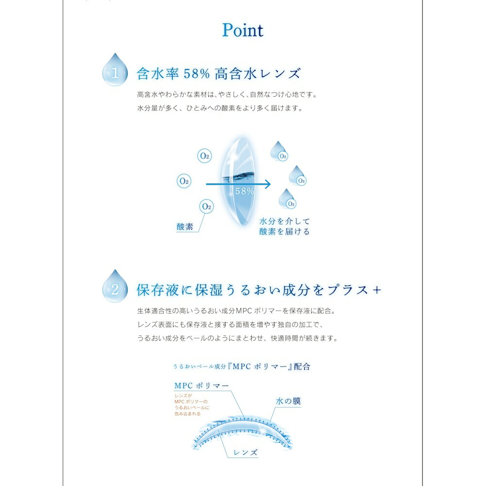 【メール便送料無料】 アイミー ワンデー UV クリスタ プラス 30枚入 2箱セット＜Aime 1day UV Crysta Plus＞
