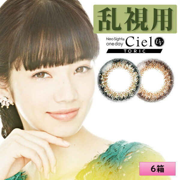 アイレ ネオサイト ワンデー シエル UV トーリック 10枚入 6箱セット ＜Neo Sight 1day Ciel UV toric / 乱視用カラコン＞