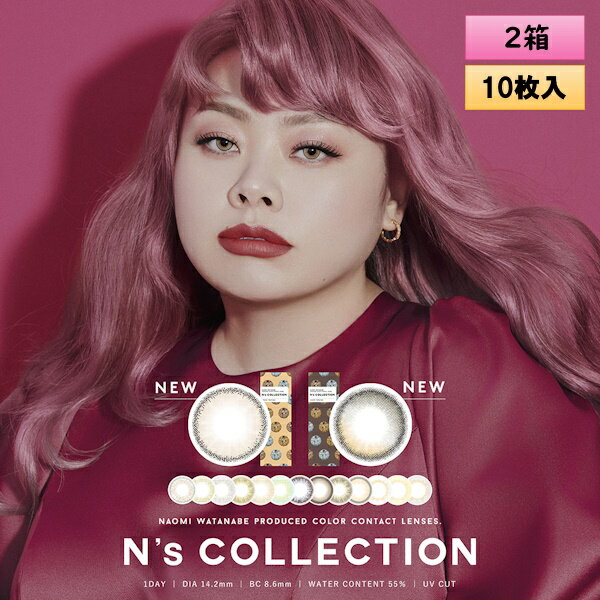 PIA N's Collection ワンデー 10枚入り 2箱（左右1箱ずつ） 度あり・度なし エヌズコレクション