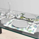 スタイルデコール(STYLE Decor) ラミネートタイプ ランチョンマット 2枚セット (30cm×45cm) ボタニカルブーケ w2900700