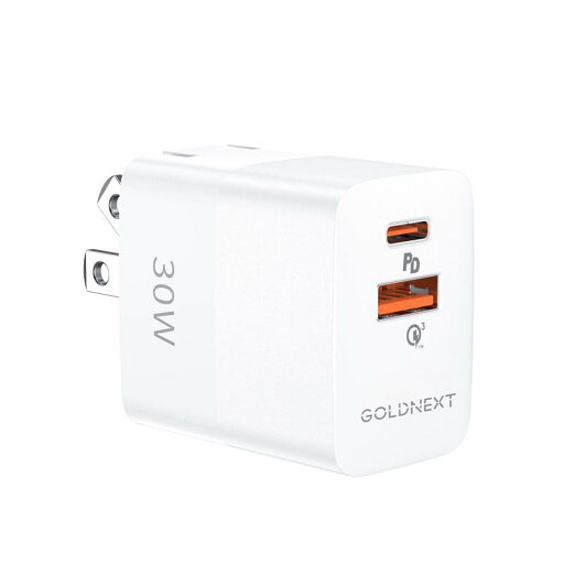 GOLDNEXT 30W PD 急速充電器 2ポートUSB-C/Type-C 高速充電器 PSE技術基準適合/PD3.0/QC3.0/PPS規格対応 USB-C機器対応 Android/iOS/タブレット対応 GOLDNEXT 30W PD 急速充電器 2ポートUSB-C/Type-C 高速充電器 PSE技術基準適合/PD3.0/QC3.0/PPS規格対応 USB-C機器対応 Android/iOS/タブレット対応