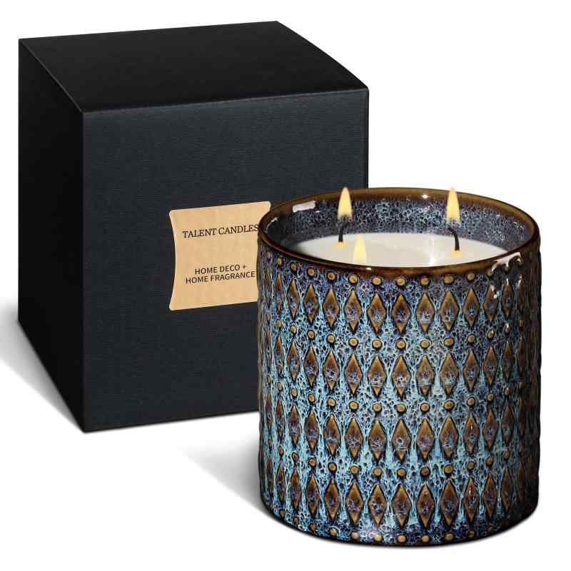 TALENT CANDLES アロマキャンドル3本の芯 ホームフレグランス 415g ギフト プレゼント