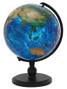 やのまん(Yanoman) 240ピース ジグソーパズル 3D球体パズル ブルーアース アクア (直径約15.2cm) 2003-502 ピース請求はがき 台座 組立見本付き