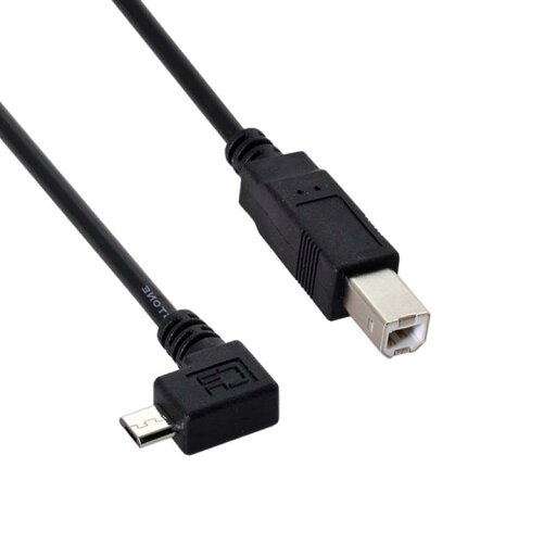 Chenyang Micro USB - プリンターケーブル、Micro USB OTG 90度角度 USB Type B プリンター スキャナー ハードディスクケーブル Chenyang Micro USB - プリンターケーブル、Micro USB OTG 90度角度 USB Type B プリンター スキャナー ハードディスクケーブル