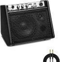 Coolmusic DM20 20W BT パーソナルモニターアンプ電気ドラムアンプスピーカー、キーボード、アコースティックギタースピーカー(2)