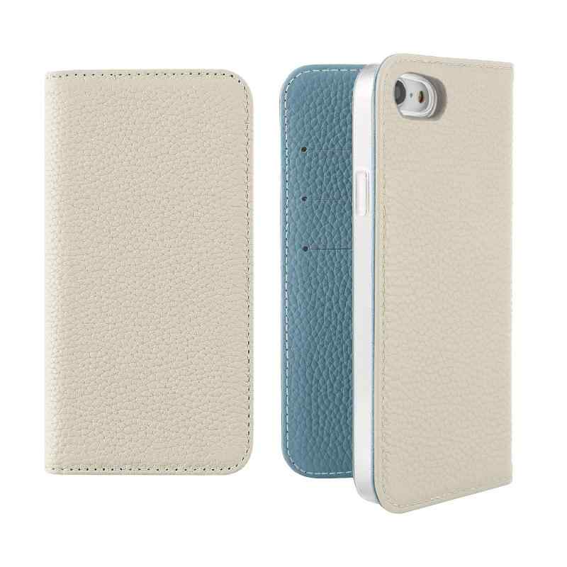 バイカラー 本革 シュリンクレザーケース-iPhoneSE(2)