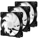 Novonest 120mm PCケースファン 静音タイプ 25mm厚 1200rpm 小3ピンとペリフェラル4ピン(2)