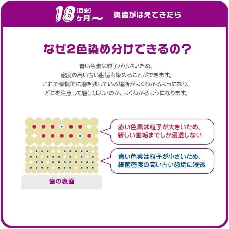 はみがき先生 2色染めはみがきジェル 30g ぶどう味