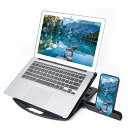 Heacoz ノートパソコンスタンド pcスタンド 軽量 高さ調整可能 折りたたみ式 ラップトップスタンド ノートpc スタンド 持ち運び便利 滑り止め 放熱性...