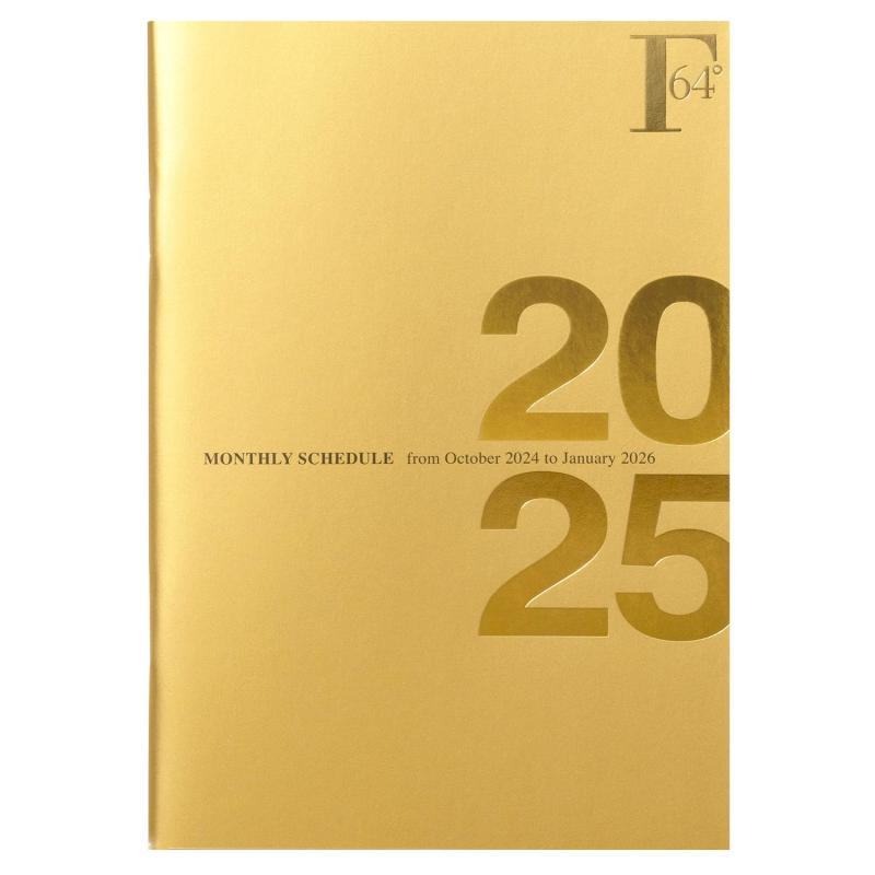 キョクトウ 手帳 2025年 2024年10月始まり FOBCOOP B6 マンスリー 金 PBF75GO25