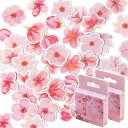 桜 シール (90枚入り) 手帳シール 桜ステッカー フレークシール ご褒美シール ピンクの花 おしゃれ かわいい シール DIY 手作り 手帳 手紙 押し花 日記 カレンダー アルバム