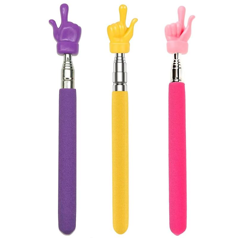 教師ポインター 指示棒ポインター 指示棒かわいい 伸縮式教師用ポインター 指示棒 ポインター 伸縮式 55cm 3本入り 指し棒 伸縮自在 ハンドポインター 握...
