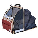 WinSun ペットキャリー バッグ リュック スタイリッシュ 犬猫用 安定性 通気性 旅行/通院/散歩/電車移動/避難用 ウサギ/小動物適用 ブラック