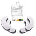 HAPUP交換用 猫 水 フィルター 4枚セット 猫 水飲み器の軟水化濾過器 HAPUPペット給水器 猫 犬 みずのみ器 自動給水器 1.8L大容量 に適用 活性炭 イオン交換樹脂 安全 清潔 お留守番対応(4)