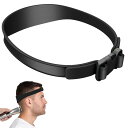 DELUXEFOX シリコン散髪ベルト セルフカット ヘアカッ バンド ヘアカット バンド フェードメンズヘアカットガイド 肌に優しい曲面デザイン