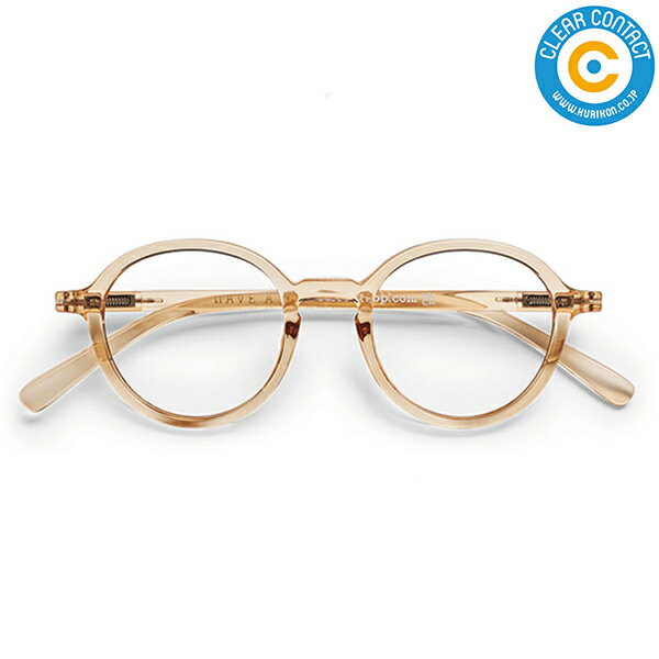 HAL 老眼鏡【アンバー】CIRCLE SLIM 28K10264-10 老眼鏡 ブルーライトカットレンズ使用（カット率約60％) リーディンググラス シニアグラス 母の日 父の日 敬老の日 防災グッズ クリアコンタクト【ポスト便】【送料無料】