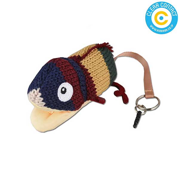 ＼12/5限定 抽選で最大100％ポイントバック／編みぐるみカメレオンクリーナー【ネイビー】I-109 めがね..