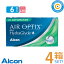 日本アルコン エアオプティクスプラスハイドラグライド乱視用【4箱】(1箱6枚入り)2週間 使い捨て トー..