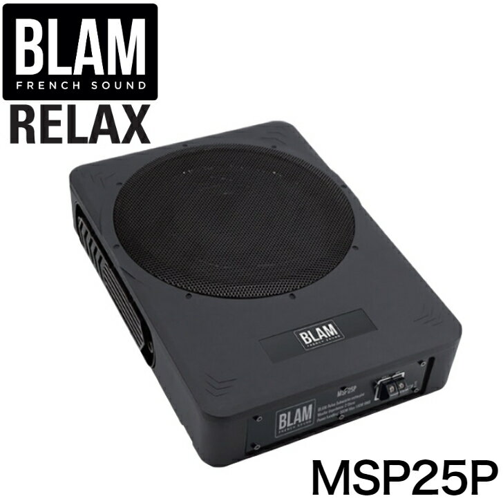 MSP25PBLAM ブラム RELAX リラックス250mmウーファー アンプ無し 定格入力125W パッシブラジエーターMSP25の後継モデル