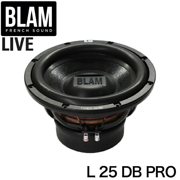 L25 DB PRO BLAM ブラム LIVE ライブ 25cmサブウーファー グリル無し 高出力モデル アルミダイキャストフレーム 大型磁気回路 スピーカー カーオーディオ