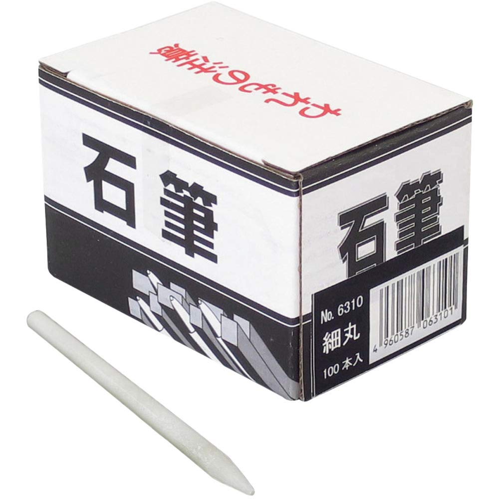 サイズ：直径4.5×長さ80mm◆商品名：たくみ 石筆 細丸 ホソマル 幅5×高さ80×奥行き5mm 100ポンイリ形状:細丸本体サイズ:直径4.5×長さ80mm入数:100本石筆:岩石鉄材、コンクリート、石材などのマーキングに 【用途】 マーキング用石筆 【特長】 水にぬれても消えにくい