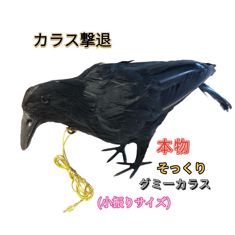 コンパル 防鳥にせカラス 全長33.8cm 黒 1点