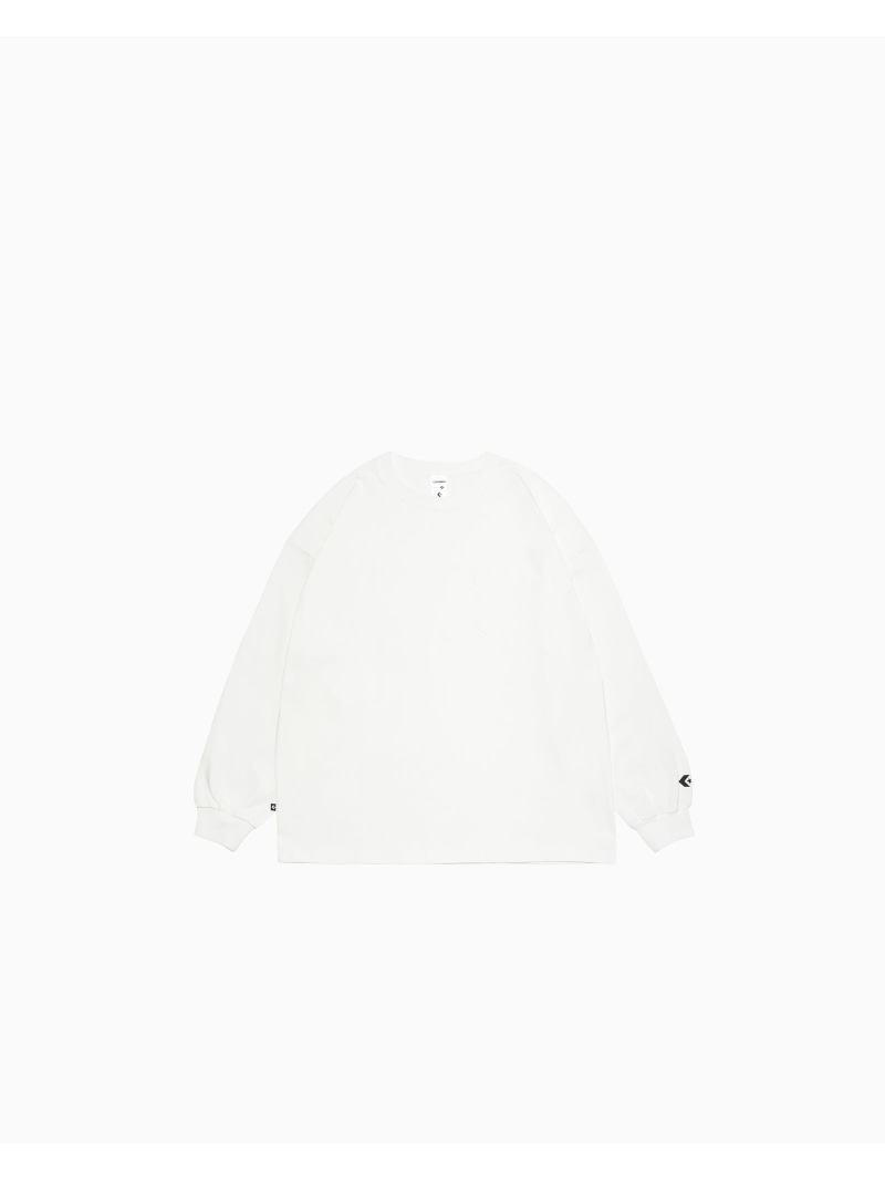 Rakuten - 【SALE／35%OFF】【公式】HW LSポケットティーメンズ Tシャツ CONVERSE コンバース トップス カットソー・Tシャツ ブラック ホワイト【RBA_E】【送料無料】[Rakuten Fashion]