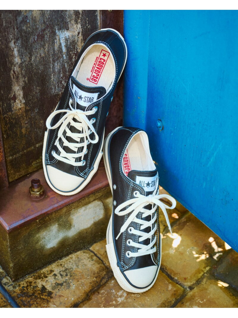 【公式】レザー オールスター J OX ローカット CONVERSE コンバース シューズ・靴 スニーカー ブラック【送料無料】[Rakuten Fashion]