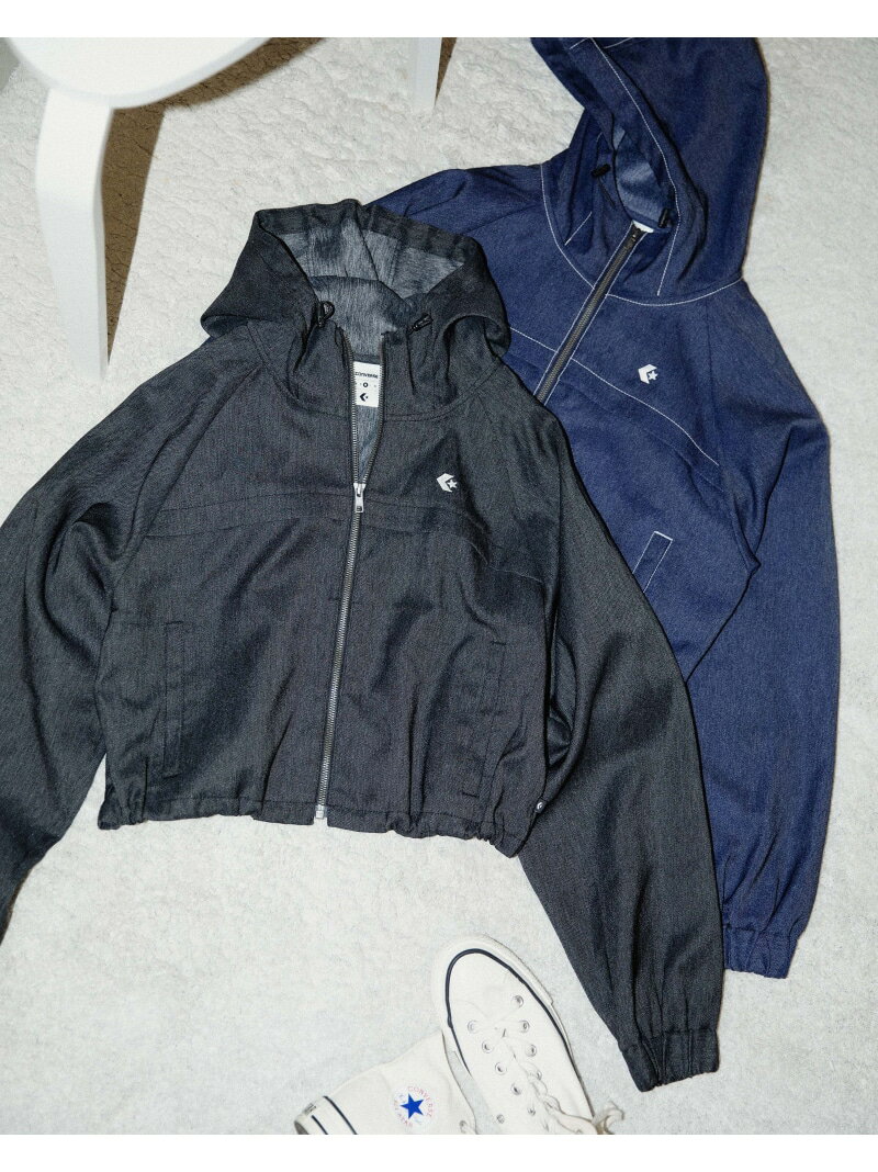 Rakuten - 【SALE／40%OFF】【公式】シンセティックデニムフーデッドジャケットレディース CONVERSE コンバース ジャケット・アウター その他のジャケット・アウター ブラック【RBA_E】【送料無料】[Rakuten Fashion]