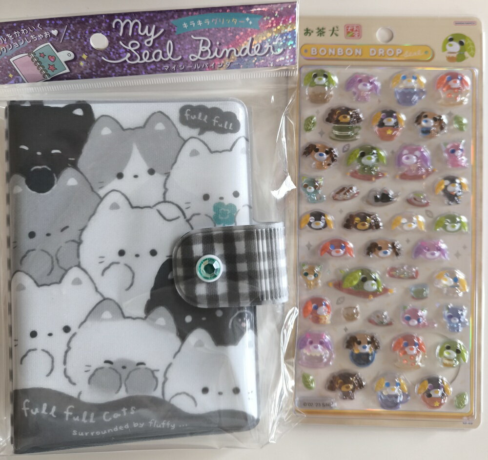 正規品 Q91103.S8816034　サンスター文具 クーリア　ボンボンドロップシール＋シールバインダー BONBON DROP Seal シール帳