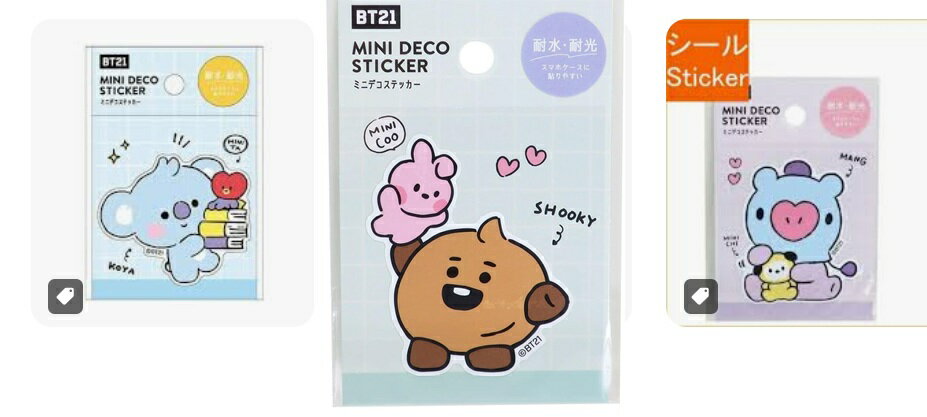K2111BT21 ミニデコステッカー3柄セッ�