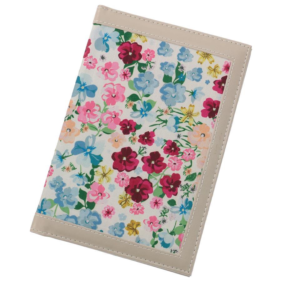 【送料込み】　保険証・お薬手帳　母子手帳ケース　小花柄 保険証・お薬手帳ケース594-205