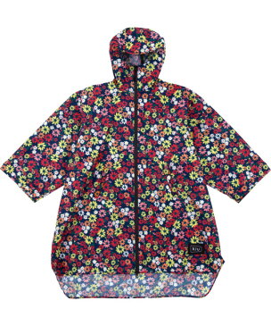 【送料無料】KIU スリーブ レインポンチョ ボヘミアンレッド/キウ/アウター/かっぱ/メンズ/梅雨/台風/防災/通勤/通学/雨/大きいサイズ/おしゃれ/かわいい/雨具/レインコート/コンパクト/レディス/ユニセックス/親子コーデ/リンクコーデ/ガールズ/フラワー