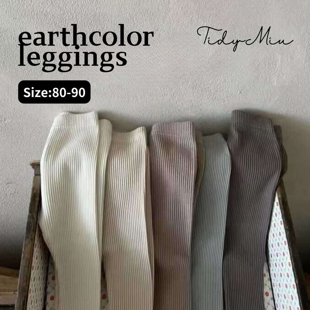 【韓国アパレル】earthcolor leggings レギンス　男女兼用　ベビー服 80 90 tidymiu 1