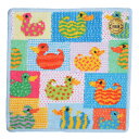フェイラー ハンカチ ダッキーパッチ プティ (ホワイト/青) 25cm Ducky Patch Petit ★ ギフト/フェイラー/ハンカチ/25 ★