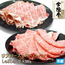 送料無料 常陸牛 リブロース サーロイン 各300g 牛肉 黒毛和牛 和牛 しゃぶしゃぶ すき焼き 焼きしゃぶ 肉 お肉 ギフト お中元 お歳暮 贈答 父の日 母の日 お取り寄せ グルメ 茨城県産 A4 A5 冷蔵 1