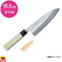 青木刃物 堺孝行 改良霞研 出刃 16.5cm・サヤセット(名入れ無料)(送料無料 代引OK)