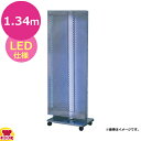オザックス 業務用 縦型捕虫器 捕虫ポール ワイド LEDステンレス仕様 飛散防止誘虫灯付き(送料無料 代引不可)