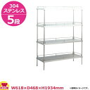 ガード付スーパーソリッドキャニオンシェルフ(GSSO) W610×D460×H1900 5段(送料無料 代引不可)