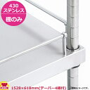 ガード付きソリッドキャニオンシェルフ(GSO) 棚 W1520×D610mm(送料無料 代引不可)