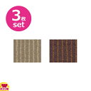 フッ素クロス フローリナ ランチョンマット 44×33cm チャット ストライプ 3枚セット(送料無料 代引不可)