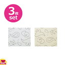 フッ素クロス フローリナ ランチョンマット 44×33cm ラポール 3枚セット(送料無料 代引不可)