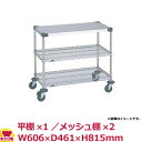 スーパーエレクター・カート ワーキングカート2型 NWT2M-S W606×D461×H815mm(送料無料 代引不可)